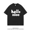 Summer New Minimalist Letter Printed Unisexs And Unisexs Short Sleeved Casual And Lazy Style Fashionable Pure Cotton Loose Tshirt