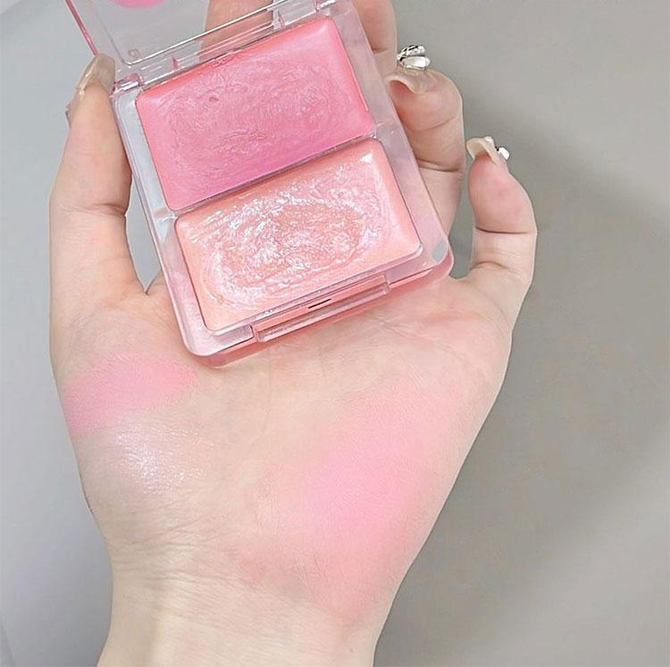 kakashow Кремовые румяна Dewy 10 г Легкое естественное сияние Стойкий наслаиваемый тинт для щек Для всех тонов кожи