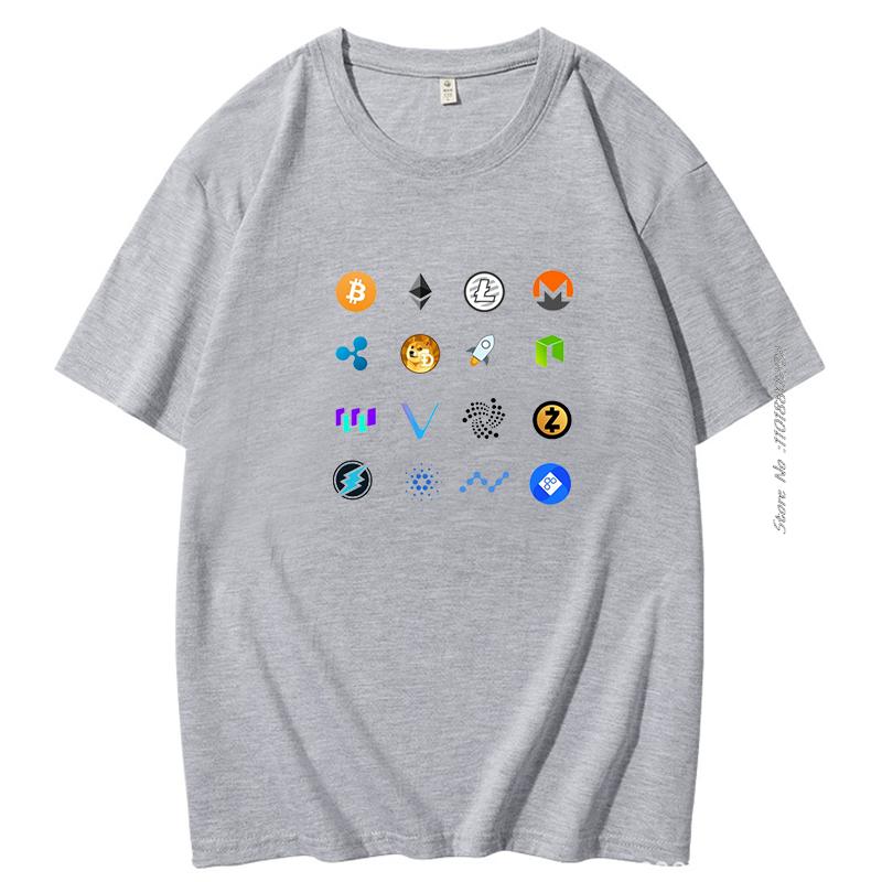 Xrp Ripple Coin Cryptocurrency Cotton Tshirt Crypto Coins Family Fashion Summer Mens Short Sleeve Tshirt Harajuku Streetwear