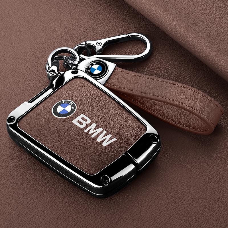 IQJD2 Zinc Alloy Car Remote Key Case Cover Holder Shell For BMW I3 I8 Series 2014 2015 2016 2017 2018 Protection Keychain Accessories