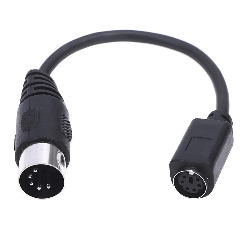 Кабель MD 6-контактный female на Din 5-контактный male Кабель передачи данных для клавиатуры и мыши PS/2