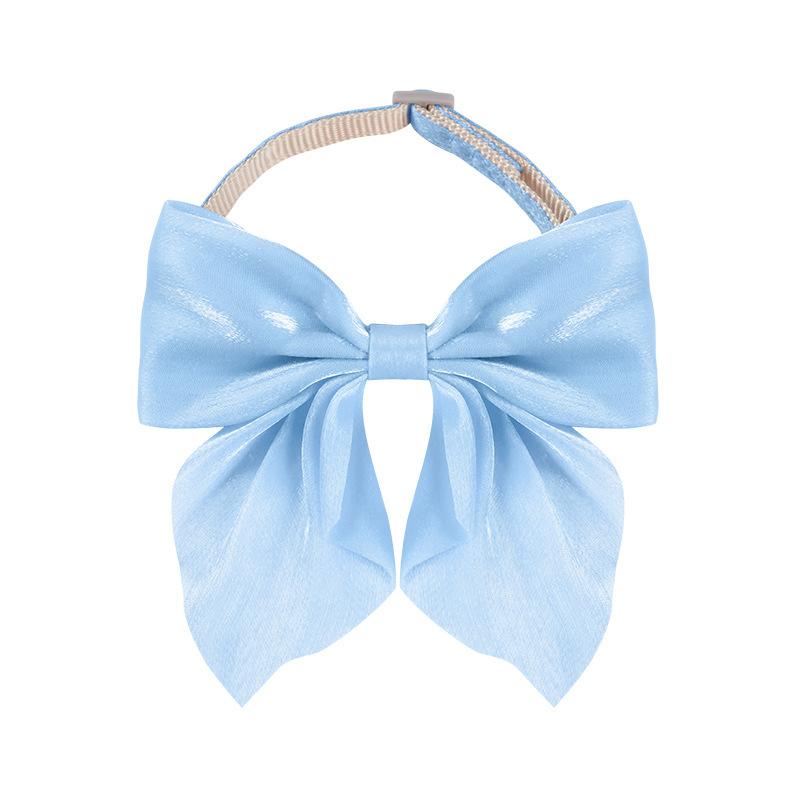 Ошейник для собак Ошейник для кошек Яркий шелковый ошейник с большим бантом Аксессуары для кошек Аксессуары для домашних животных