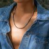 Bohemian Mizhu Necklace Men's Tide High Sense Splicing Clavicle Chain Simple Men's Jewelry