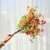 1Ps Outdoor Wedding Simulation Single 7-prong 37.4-inch Fake Flower Decoration for Outdoor Patio Garden Home Wedding Holiday Party Decoration