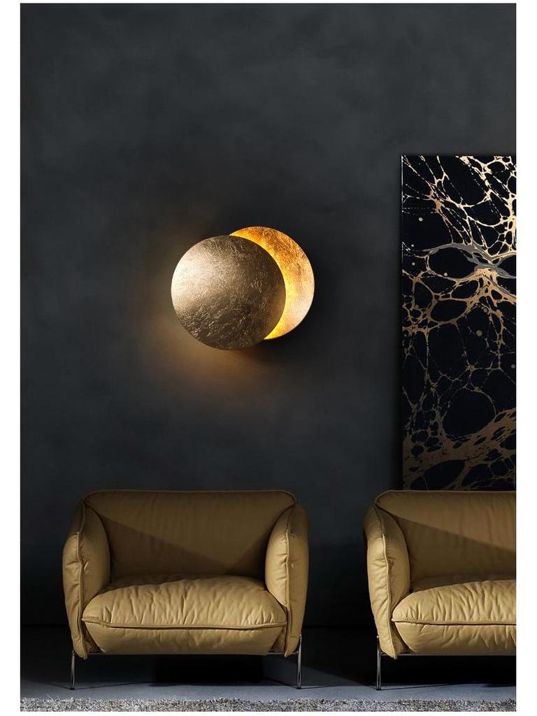 Скандинавский Роскошный Настенный Светильник Луна - Итальянский Дизайнерский Eclipse для Спальни и Лестницы