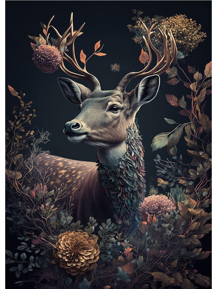 Винтажные животные в джунглях, цветы, холст, картина, печать плакатов, павлин, тукан, попугай, слон, обезьяна, настенная живопись, домашний декор для комнаты