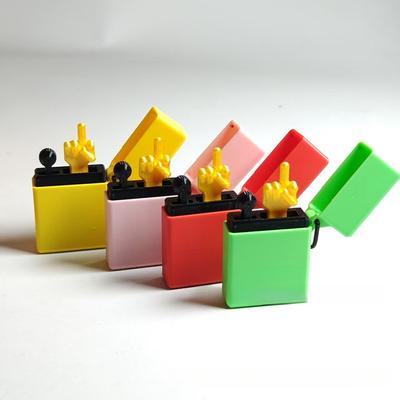 Забавная модель зажигалки в виде среднего пальца, 3D-печатный средний палец, шуточный подарок, помощник в отказе от курения, идеальный розыгрыш (Не настоящая зажигалка)