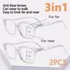 2pcs VOPHA Progressive Multifocal Glasses – New Stylish 3-in-1 Prescription Glasses for Women (Myopia Hyperopia & Reading)