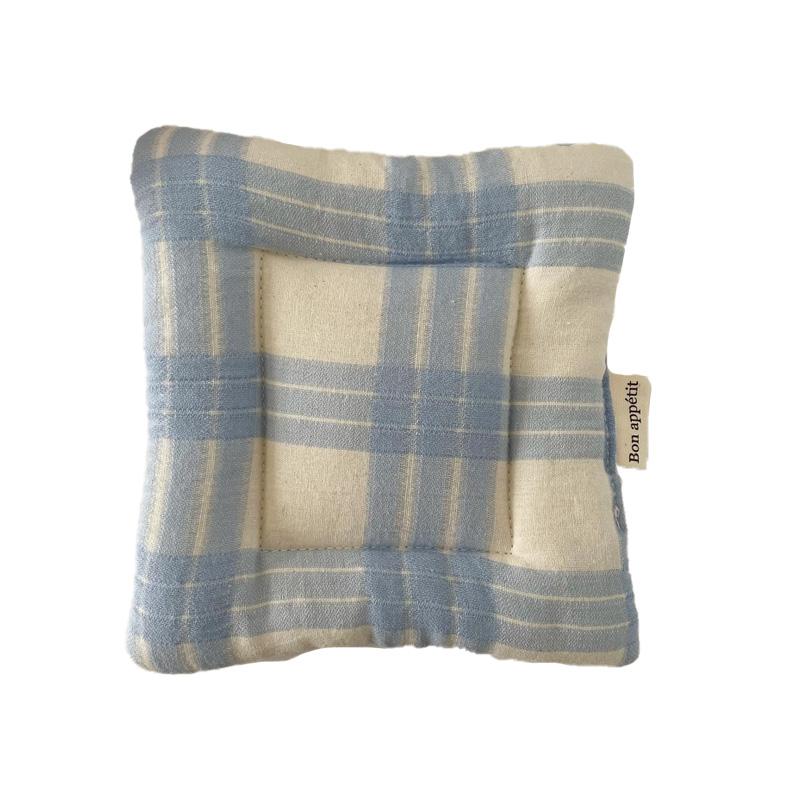 1 шт. подставка под приборы самодельные подставки под стол декор в клетку квадратная чашка кухонные принадлежности 15x15 см изоляционный коврик