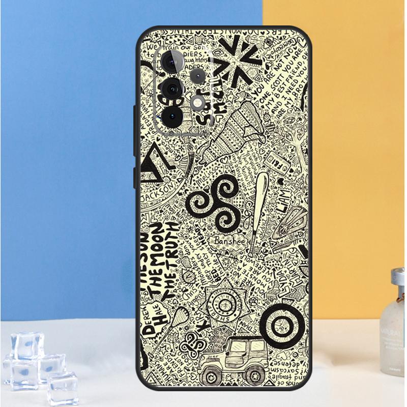 Чехол Teen Wolf Дерек Хейл для Samsung Galaxy A05 A06 A13 A33 A53 A36 A26 A16 A54 A34 A14 A32 A52 A55 A35 A15 A56