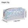 Reversible Double Color Mermaid Sequin Handbags Pen Bag Makeup Bag Cosmetic Storage Zipper Pouch