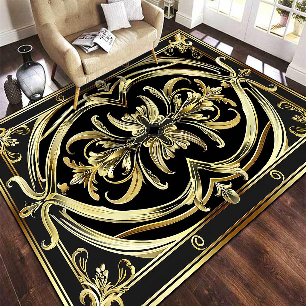 Europe and America Luxury Carpet for Living Room Large Area Decoration Bedroom Rug Non-slip Cloakroom Coffee Table Mat Washable