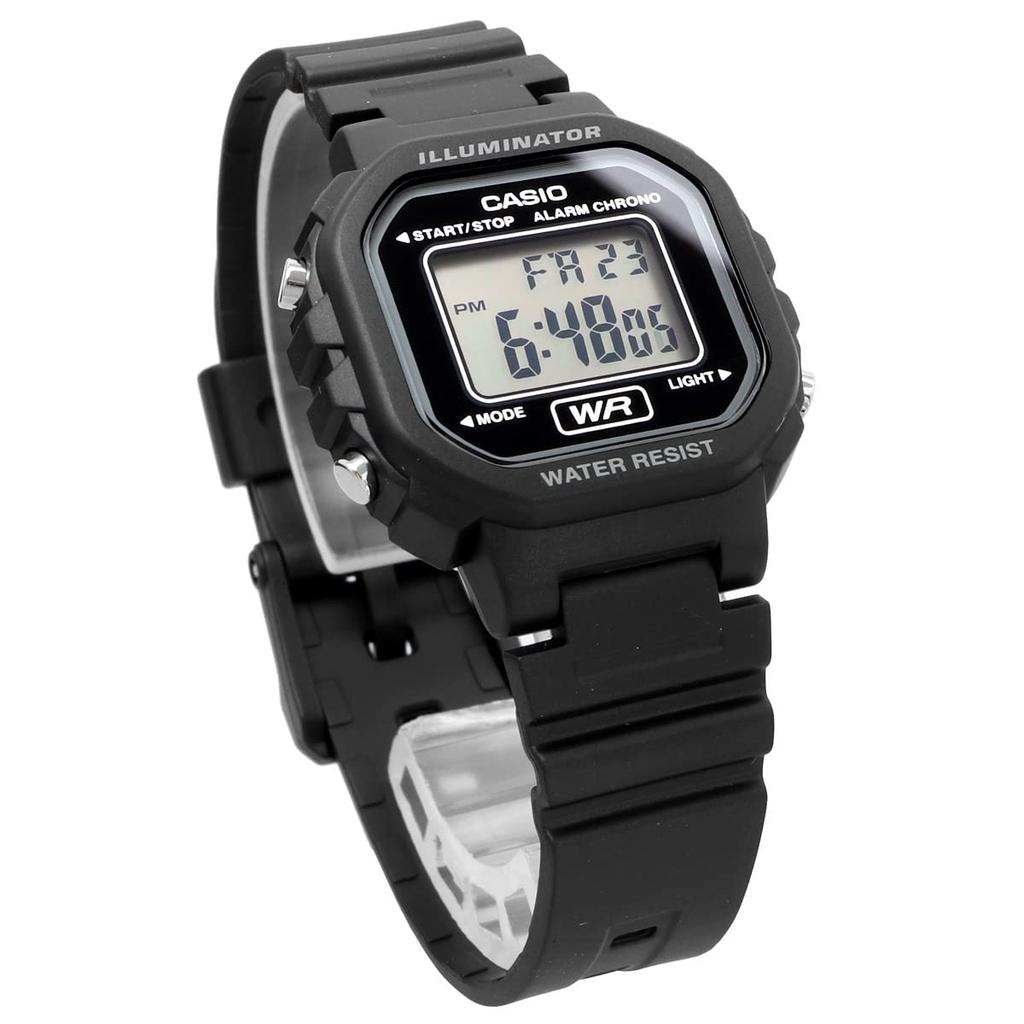 Casio LA-20WH-1A Цифровые часы для женщин и девушек, Черные, Международная модель [Параллельный импорт]