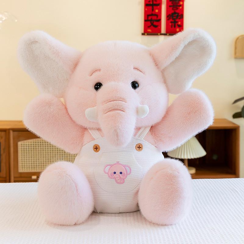 Cute Elephant Cartoon Plush Toy Doll Girls Kids Bedtime Companion Gift Holiday