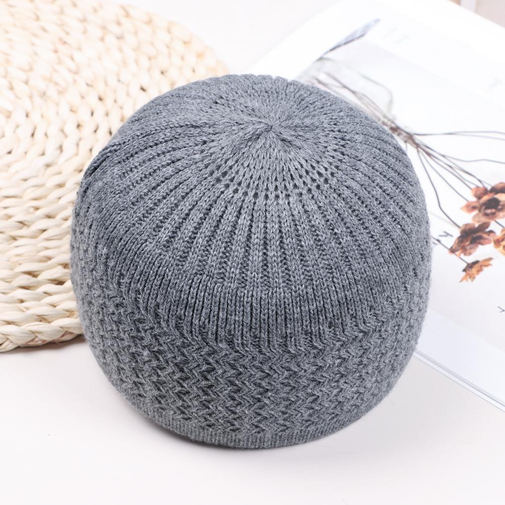 Knitted hat Men Prayer Kippah Muslim Cap Beanies Cap Islamic Mosque Hats
