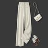 Sibaisha 2025 Autumn Women's High-Waist Wide-Leg Casual Pants