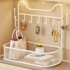 Space Saving Metal Storage Organizer Wall Mountable Entryway Storage Rack  Hallway Use