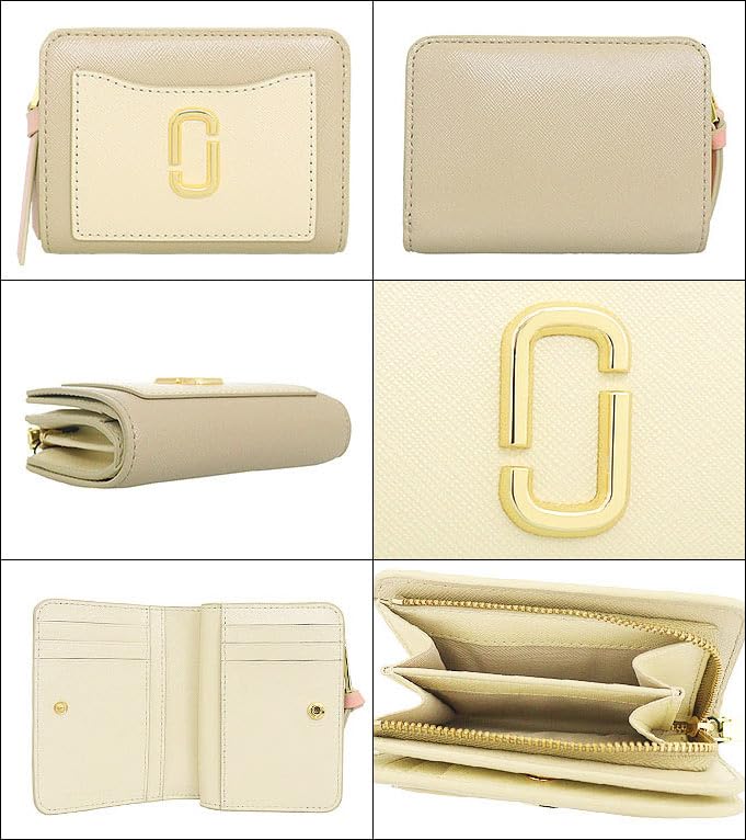 Wallet 2F3SMP062S07 Khaki Multi The Snapshot Saffiano Leather Mini Compact Wallet [Marc Jacobs] (bifold Wallet) Women's [Brand] [Item]