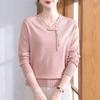 XUEXI Women's Autumn Chinese Style Knit Top