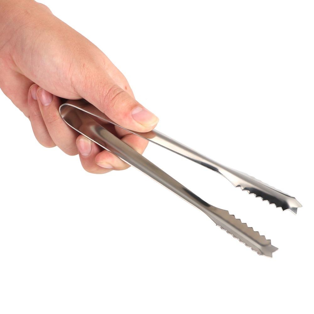 Stainless Steel Sugar Clip Comfortable Grip Salad Tong Multifunctional Tool BBQ Tong  Bar Serving