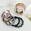 Обмоточные завязанные элегантные яркие шелковые плиссированные аксессуары для волос в стиле ретро простой обруч для волос