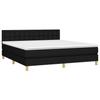 VidaXL Divan Bed with Mattress Black 160x200 Cm Fabric - Model 3140947