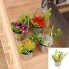 1:12 Dollhouse Miniature Mini Potted Plant Dollhouse  Fairy Garden Miniature Flower Plant Diy Dollhouse Accessories