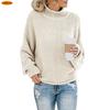 New Arrival Women's Thick Wool Sweater with High Neck for Autumn and Winter