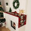 Новый год Рождество Скатерть-дорожка Снеговик Олень Рождественский флажок-скатерть Navidad Подарок Санта-Клаус Рождественская скатерть Домашний декор