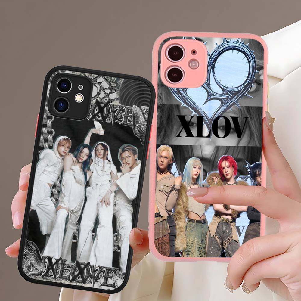 Popular Logo X-XLOV Matte Protective Case For IPhone 16 15 14 13 12 11 Pro Max X XS MAX Protection Case