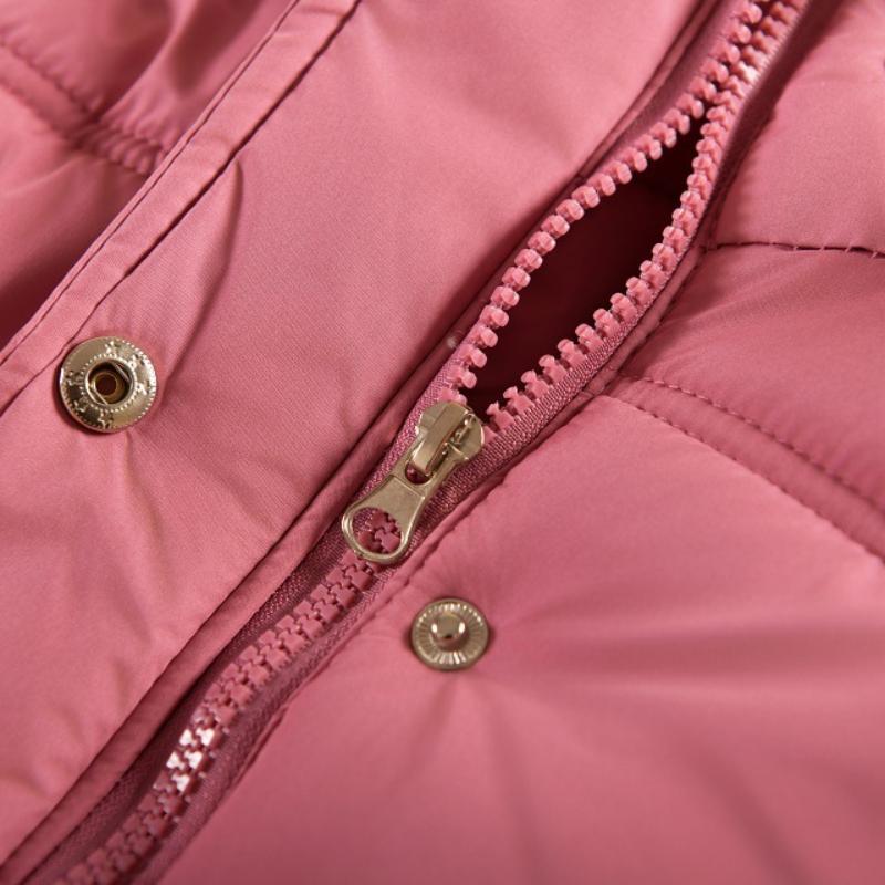 Детская одежда Зимние длинные пальто для девочек Куртки с хлопковой подкладкой Толстая верхняя одежда с капюшоном для детей Одежда для девочек