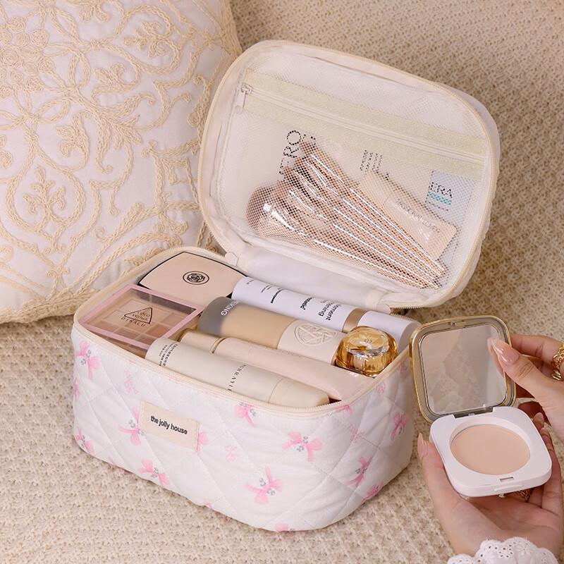 VeiPello Cute Bowknot Cosmetic Travel Bag