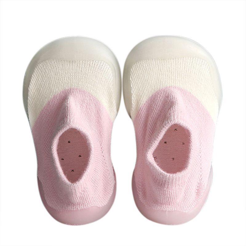 Cartoon Anti-skid Floor Baby Socks Shoes Autumn Leopard Print Rubber Sole Shoes Toddler Sock Shoes