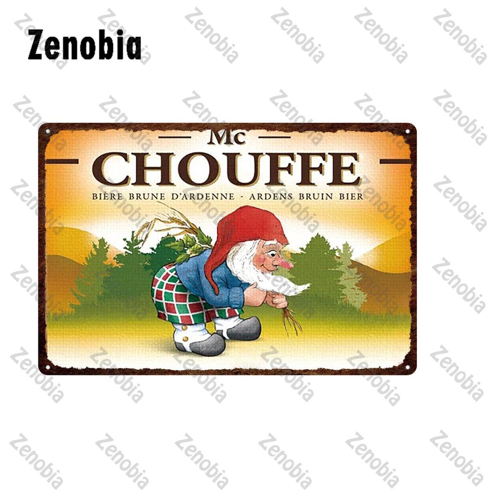 Beer Metal Sign Poster Wine Plate Vintage Plaque La Chouffe Metal Poster Wall Stickers Decorative Tin Platesign Bar Pub Decor