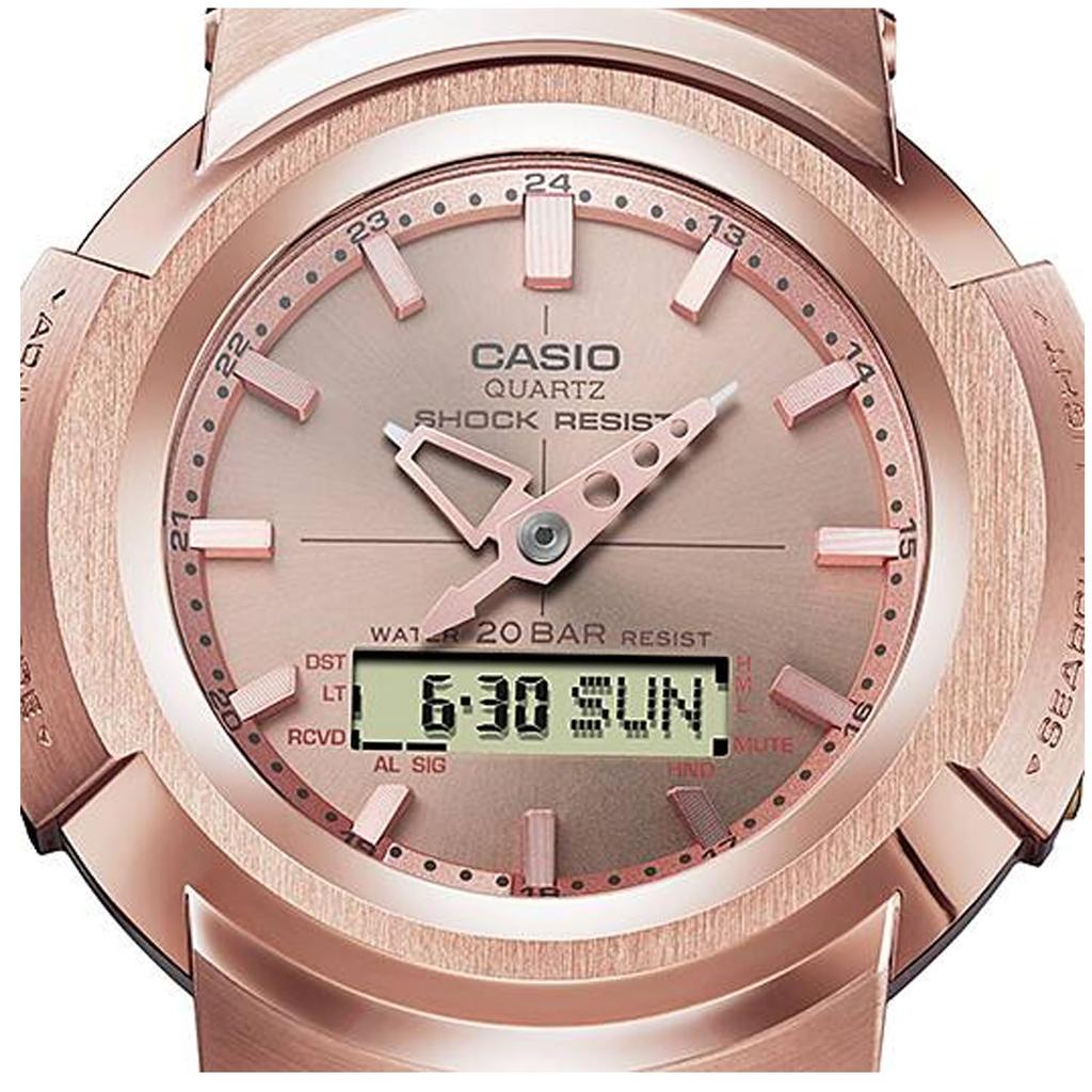 Часы CASIO радио солнечные зарубежная модель G-SHOCK AWM-500GD-4A мужские [предмет]