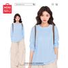 MINISO Женская футболка из чистого хлопка с длинным рукавом