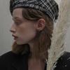 Poesiedame Tweed Beret_black and White