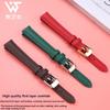 Женский ремешок из коровьей кожи для часов Fiyta DW Fossil Casio Longines, телячья кожа, 10 мм 12 мм 14 мм 16 мм 18 мм, браслет, Черный Зеленый Красный