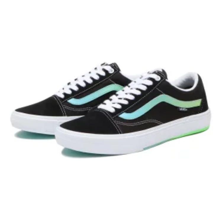 Vans BMX Old Skool Gradient - Кроссовки унисекс черно-зеленые Gradient-Black White VN0005UZBZW