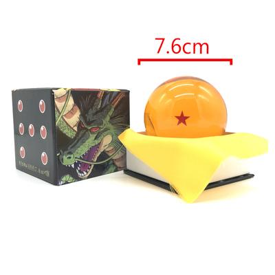 Dragon Ball Z Anime Figure Crystal Ball Toy 7.6cm 1-7 Star Style Desktop Decoration Collectible present Model great for daily use