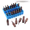 32 Holes Bit Holder for Screwdriver Drill Storage Hex Shank Organizer for 6.35MM Shank Storage Box Accessories