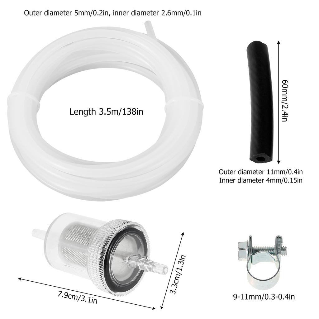 Fuel Tank Standpipe Kit Parking Heater Fuel Line Kit for Eberspacher/ Webasto Heater Diesel Heater Standpipe Fuel Hose Clip Kit