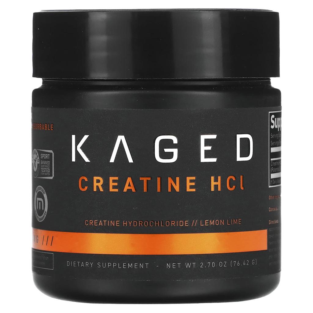 Kaged Creatine HCI, Lemon Lime, 2.7 Oz (76.42 G)