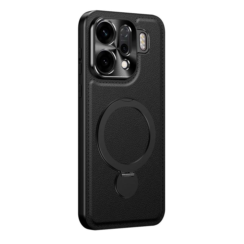 Чехол для OPPO Find X9 Pro Жесткий ПУ-кожа Кольцо Песок Магнитный Защитный Задняя крышка Чехол Для OPPO Find X9 X8Pro X8S+ x8 Ultra Оболочка