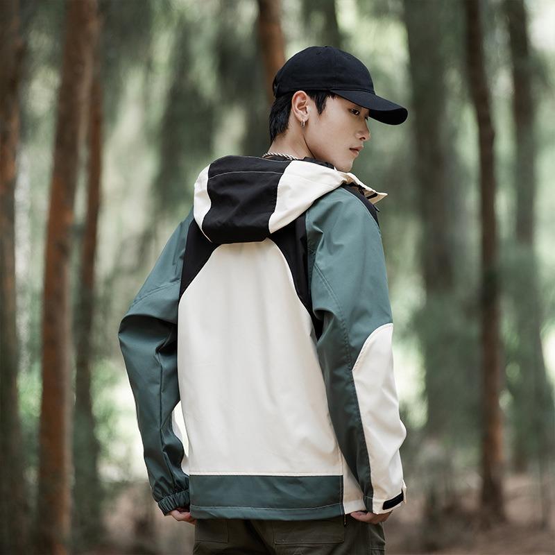 Куртка мужская рабочая куртка для альпинизма, непромокаемая, ветрозащитная, водонепроницаемая, устойчивая к царапинам, однослойная европейская и американская куртка
