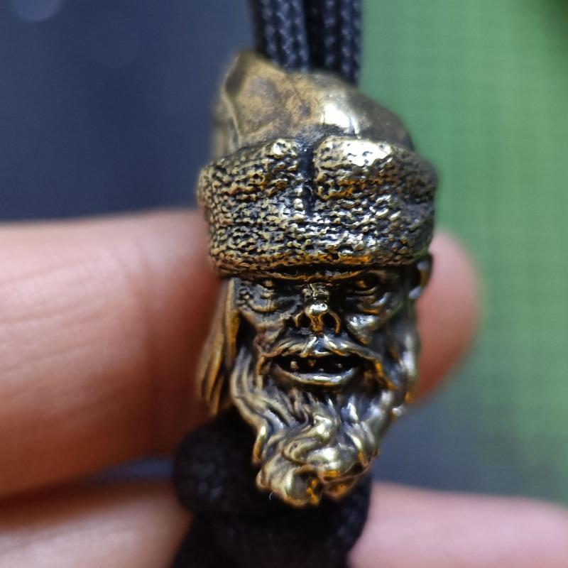 1 шт. Античная бронза Беззубый бородатый старик Брелок Подвеска Подвеска для рюкзака Винтажная латунь Поделки Античная латунь Миниатюрные украшения