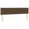 Box Spring Bed with Mattress Dark Brown 160x200 cm Fabric