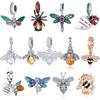 S925 Sterling Silver Bee Pendant Accessories, Niche Premium Insect Diy Bracelet Beaded Jewelry