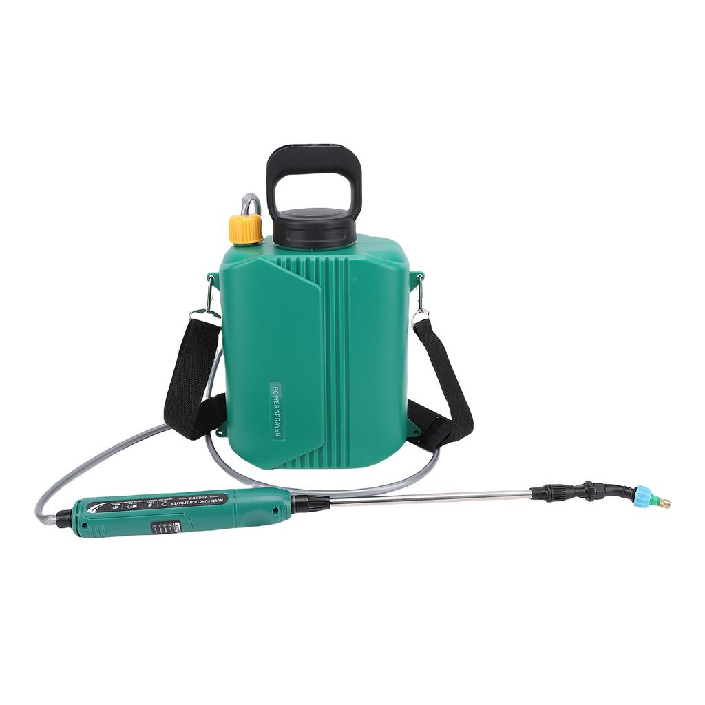 Battery Powered Garden Sprayer 6L Electric Backpack Sprayer with 3 Nozzles Retractable Wand Adjustable Strap for Lawn