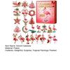 Yousheng 2025 Flamingo Advent Calendar 24 Days Countdown Calendar with Acrylic Flamingo Ornaments Pink Tropical Flamingo-Themed Holiday Decoration